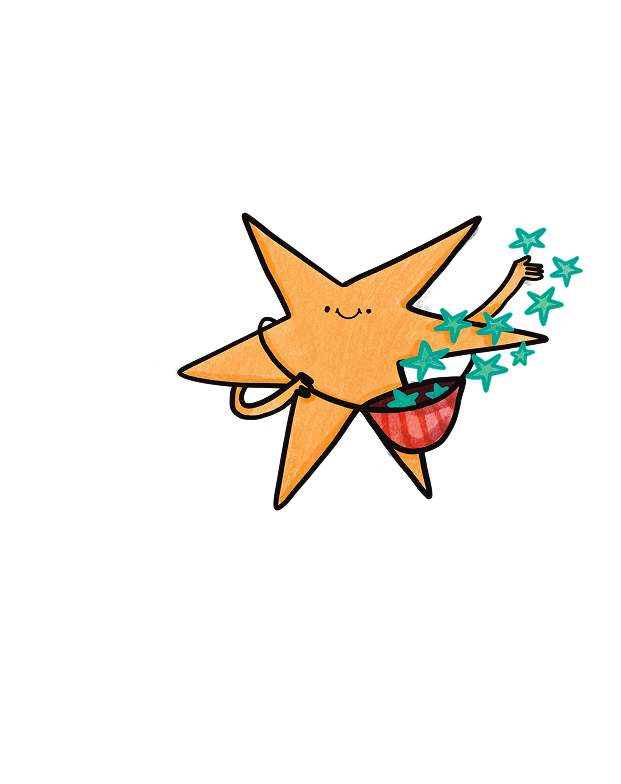 Decorative star character