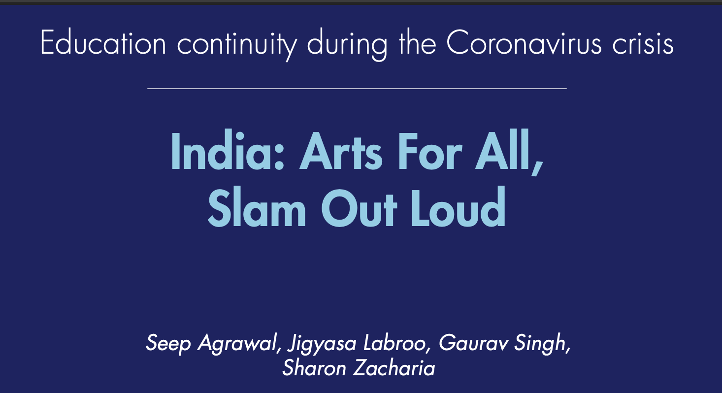 India: Arts for All — Slam Out Loud