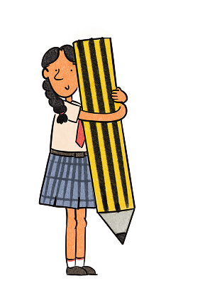 Pencil character